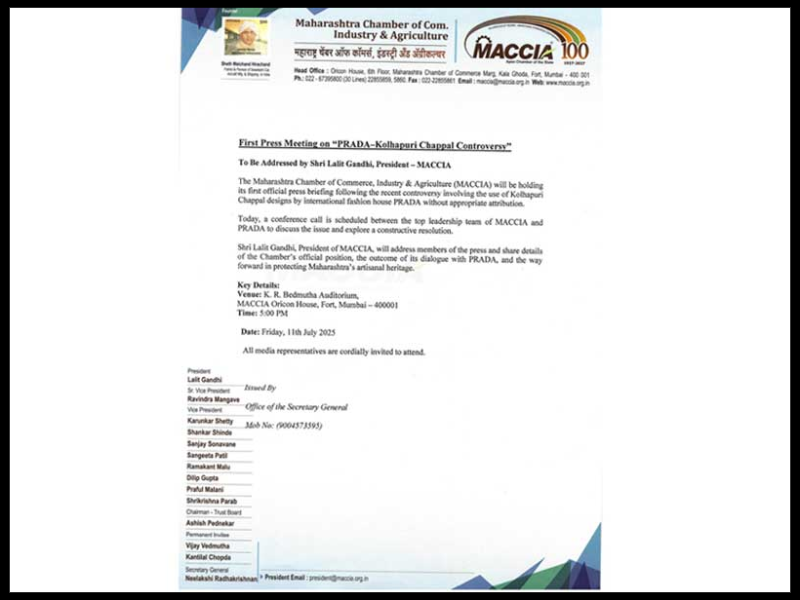 First Press Meeting on PRADA–Kolhapuri Chappal Controversy