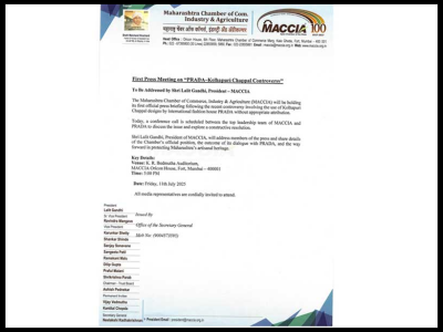 First Press Meeting on PRADA–Kolhapuri Chappal Controversy